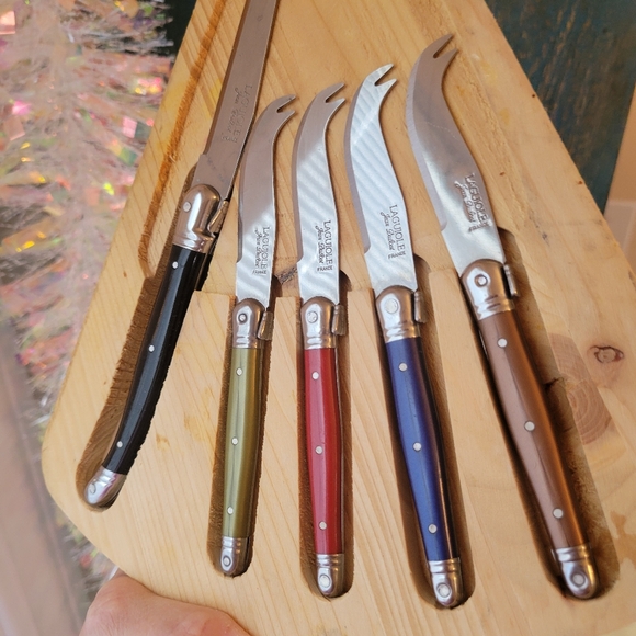 Jean DuBost Laguiole Cheese Knife Set ~ France ~ Entertaining ~ Charcuterie - Picture 9 of 12